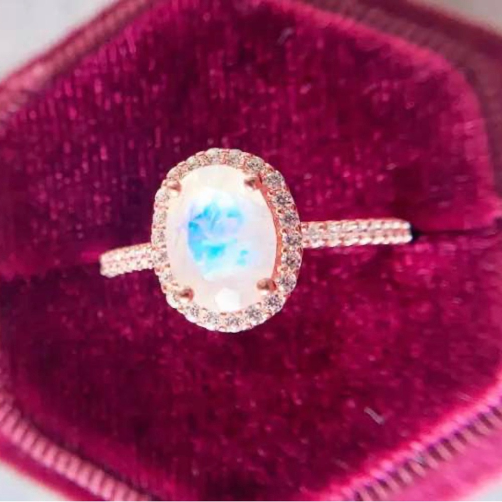 Moonstone Rose Gold Ring